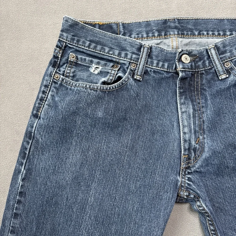 VTG Levis 514 Jeans Mens 33x34 Blue Slim Straight Y2K 100%‎ Cotton Denim